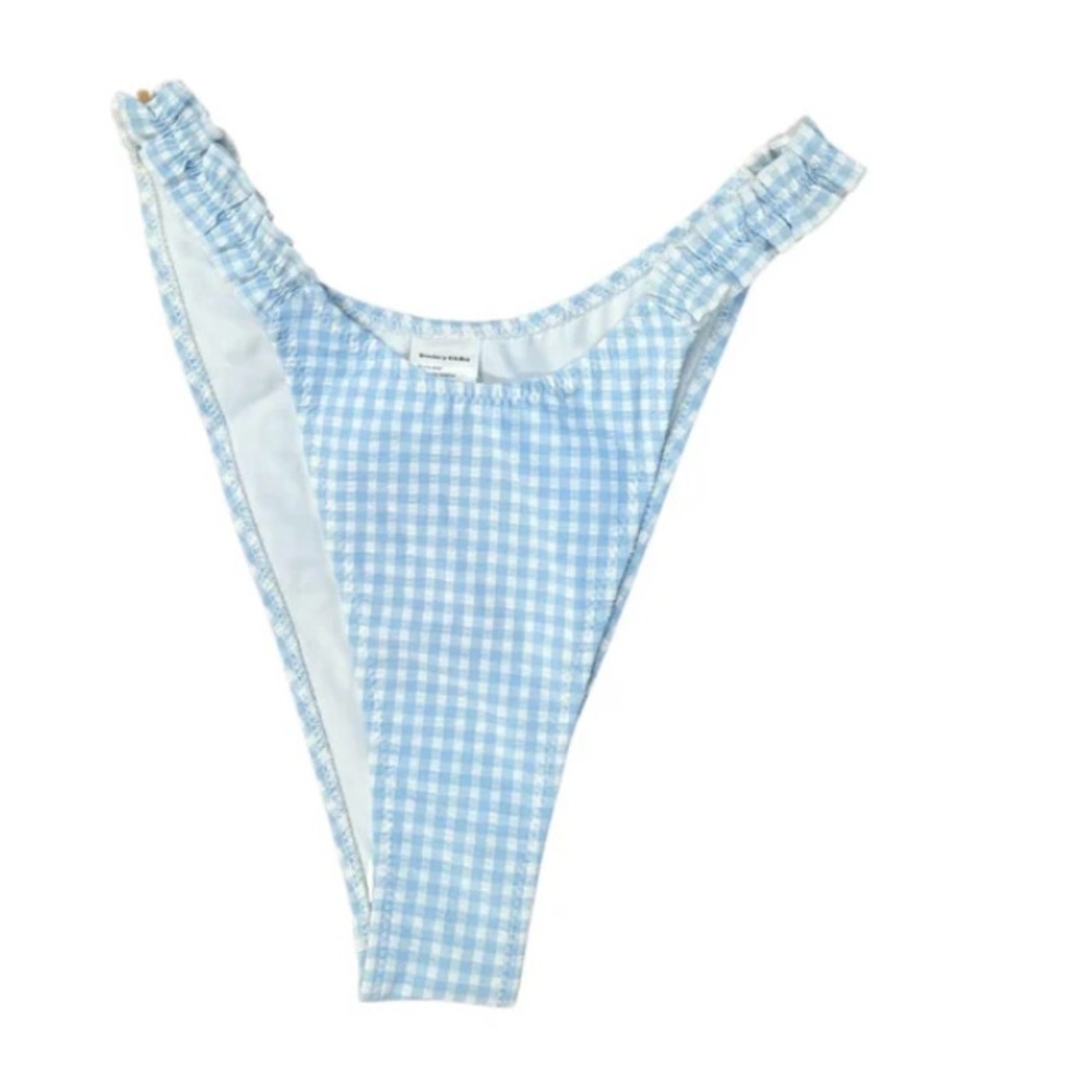 Blue Gingham Bikini Bottom